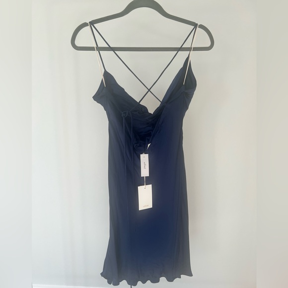 Aritzia Diamanté Satin Mini Dress - Picture 2 of 7